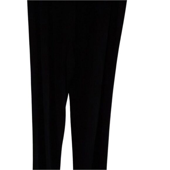 PALAZZO Pants Wide Leg Black Flowing Sheen Stretchy‎ Size S-L - Picture 3 of 7
